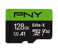 Scheda di memoria flash PNY Elite-X Classe 10 U3 V30 microSDXC da 128 GB - 100 MB/s Classe 10 U3 V30 A1 4K UHD Full HD UHS-I microSD