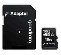 Goodram Micro Sd M1aa Cl10 Uhs-i 16gb+adattatore One Size Black / White