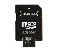 SCHEDA DI MEMORIA INTENSO microSD UHSI Premium, 16 GB, Classe 10, Adattatore SD