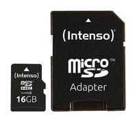 SCHEDA DI MEMORIA INTENSO microSDHC, 16 GB, Classe 4, Adattatore SD