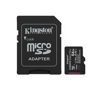 Kingston Canvas Select Plus Scheda di memoria microSD 64GB microSDXC Gen3 100MB/s A1 Adattatore SD incluso - SDCS3/64GB