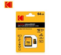 Scheda di memoria KODAK Micro SD 512GB 256GB FINO A 100 MB/s C10 U3 32GB 64GB 128GB Scheda TF 4K HD per adattatore lettore di schede USB Microsd