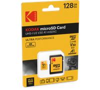 Kodak - Scheda di memoria Micro SD 128 GB UHS-I U3 V30 A1 microSDHC/XC, velocità di lettura 95 MB/s, velocità di scrittura massima di 85 MB/s, archiviazione aggiuntiva dispositivi multimediali