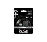 Lexar Professional SILVER PLUS 64 GB MicroSDXC UHS-I Classe 3 Lexar