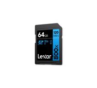 Scheda di memoria Lexar scheda sdxc 800x pro blue series 64go uhs-1 v30 - lettura 150