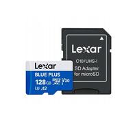 Scheda di memoria - memoria flash Lexar - LMSBLPL128G-BNANG - MicroSDHC Blue Plus UHS-I con adattatore SD 128GB