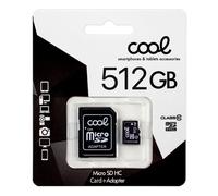 Scheda di memoria Micro SD con adattatore x512 GB Cool (classe 10)