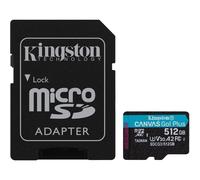 Kingston Technology Canvas Go! Plus Scheda microSDXC Canvas Go Plus 170R A2 U3 V30 da 512GB + adattatore