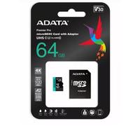 SCHEDA DI MEMORIA MICROSD 64GB CL.10 UHS-I AUSDX64GUI3V30SA2-RA1