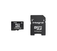 Integral UltimaPro 16 GB MicroSDHC Classe 10 Scheda di memoria fino a 90 MB/s, valutazione U1 Nero 16 GB MicroSD UHS-I - Nouvo