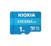 KIOXIA Exceria G2 - Scheda di memoria microSD da 1 TB con adattatore, classe di velocità UHS, classe 30, velocità video 30, velocità di scrittura fino a 50 MB/s (blu)