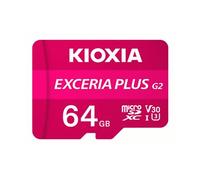 SCHEDA DI MEMORIA MICROSD KIOXIA EXCERIA PLUS G2, 64 GB, Video Speed Classe 30 (V30), Adattatore SD