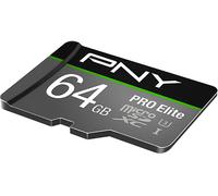 PNY 64 GB MicroSDXC Pro Elite UHS-I Class 10 4K con Adapter SD