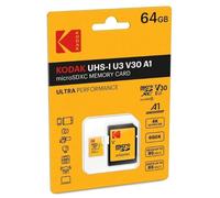 Scheda di Memoria MicroSDXC Kodak Ultra Performance 64GB UHS-I U3 V30 A1