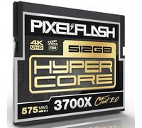 Scheda di memoria PixelFlash HyperCore CFast 2.0 da 512 GB, velocità 3600X, 560 MB/s, scheda CFast SATA3, VPG-130, compatibile con fotocamere reflex digitali e video cinematografiche, memoria flash