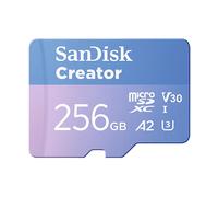 SANDISK Creator Carta microSDXC UHS-I 512 GB + Adapter (Per Smartphone, Action Camera e Droni, 5,3K i 4K, A2, C10, V30, U3, fino a 190 MB/s, 3 mesi di Adobe Lightroom inclusi)