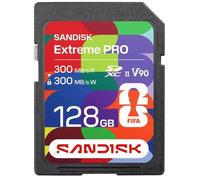 SANDISK Scheda SD UHS-II FIFA World Cup 2026 Edition da 128 GB (velocità di lettura e scrittura fino a 300 MB/s, V90, 8K, L’app desktop SANDISK Memory Zone)