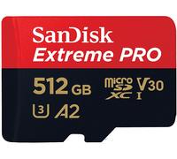 Sandisk MicroSDXC Extreme Pro 512GB 200mb/s U3 V30 A2