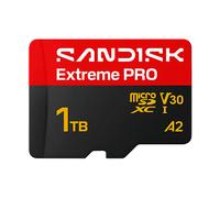 SANDISK Extreme PRO Scheda microSD UHS-I + SD Adapter, 1 TB (velocità di lettura fino a 250 MB/s e velocità di scrittura fino a 170 MB/s, 5K, 3K, 4K UHD, C10, V30, U3, A2)