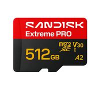 SCHEDA DI MEMORIA SANDISK Extreme PRO microSDXC, 512 GB, Video Speed Classe 60 (V60), Adattatore SD