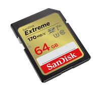 SCHEDA DI MEMORIA SANDISK Extreme V30 U3 64GB Scheda SDHC, UHS-I, Classe 10, U3,