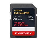 SANDISK Extreme PRO Scheda SD UHS-I da 256 GB (fino a 250 MB/s velocità di lettura e fino a 170 MB/s velocità di scrittura, video in 4K UHD, U3, V30) Memory Zone App