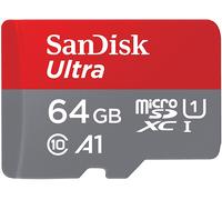 SCHEDA DI MEMORIA SANDISK Ultra A1 64GB Scheda microSDHC + adattatore SD, UHS-I, Classe 10,