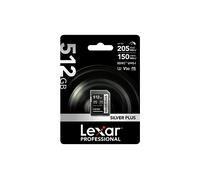 Lexar 512GB SDXC Professional SILVER Plus 1066x UHS-I/U3/A2/4K R205/W150 (V30)