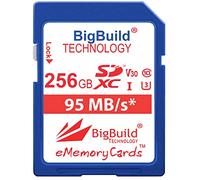 Scheda di Memoria SDXC U3 256GB BigBuild Technology per Canon EOS R8, R100, C80 Fotocamere
