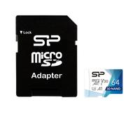 Scheda di memoria Silicon Power Superior Pro V30 da 64 GB con adattatore