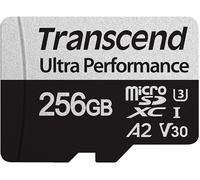 SCHEDA DI MEMORIA TRANSCEND TS256GUSD340S, 256 GB, Video Speed Classe 90 (V90), Adattatore SD