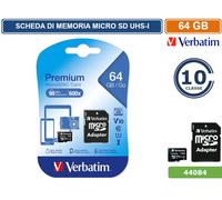 Verbatim Premium 64 GB MicroSDXC Classe 10