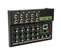 Scheda di Missaggio, Mixer Compatto Regolazione del Suono Indipendente Plug and Play 4.0 Chip di Effetti Digitali 10 Basso Rumore per la Casa per il Karaoke (Spina UE)