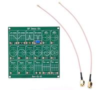 Scheda di Prova RF con 18 Moduli Funzionali, Kit Demo NanoVNA, Analizzatore Vettoriale di Rete, Modulo Filtro/Attenuatore, Include 2 Cavi Patch UFL