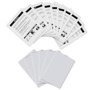 Scheda di pulizia CR80, lettore di schede a doppio lato per stampanti DYMO e CoStar LabelWriter, stampanti POS e stampanti per carte d'identità. Confezione da 10 (60622).