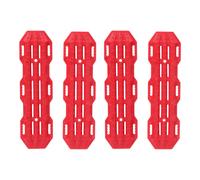 Scheda di Rampe di Recupero per Scaletta di Sabbia in Plastica 4 Pezzi per Assiale SCX10 CC01 -4 D90 Rosso