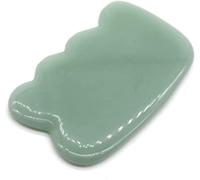 Scheda di raschietto di guasa giada naturale giada di pietra pietra for occhio for il viso GUASHA Plate Jade Massager Strumento di raschia (Color : One Size)