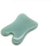 Scheda di raschietto di guasa giada naturale giada di pietra pietra for occhio for il viso GUASHA Plate Jade Massager Strumento di raschia (Color : 3 UK)