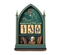 Scheda di registrazione della lettura del libro, Migliora l'estetica della biblioteca, 15 cm, inseguitore annuale di registrazione, libri letti quest'anno, decorativo, per la casa, biblioteca