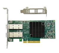 Scheda di rete 10/25GbE SFP28 compatibile con scheda Ethernet MCX4121A-ACAT PCIe con controller ConnectX-4 Lx, 2 porte SFP28 (10/25G), PCIe 3.0, SR-IOV RoCE v2 Jumbo Frames PXE iSCSI PCI Adattatore di