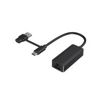 Scheda di Rete 2 In 1 da 1000 Mbps, Adattatore USB Type-C A RJ45, Convertitore di Scheda di Rete USB 3.0 per PC e Laptop