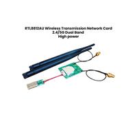 Scheda di Rete 5G Ad Alta Potenza RTL8812AU per Kali Ubuntu per Raspberry Pi, Trasmissione Immagini, Drone, Wi-Fi, USB e Wireless