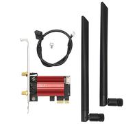 Scheda di Rete AX1800 Pro, Trasmissione Ad Alta velocità Adattatore WiFi AX1800 PCIe, Tecnologia di Trasmissione Avanzata PCIe Gigabit Network Card, per i Videogiochi Video HD