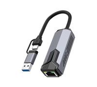 Scheda di Rete Cablata 5G USB 3.0 TYPE-C A RJ45 Adattatore Ethernet 5000 Mb5024