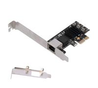 Scheda di rete da 2,5 Gbps Adattatore Ethernet PCIe per desktop Accesso a Internet ultra veloce con staffa a basso profilo Chip Realtek Schermatura
