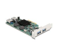 Scheda di Rete Delock 90282 PCI Express x4 USB 3.2 Gen 1 5 Gbps Full/Low Profile