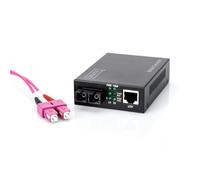 DIGITUS DN820201 - Convertitore multimediale, Fast Ethernet, RJ45/SC Duplex