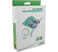 Scheda di rete Gigabit in linea 2x RJ45 2,5 Gbit/S PCIe X1 incl. Profilo basso - Scheda di rete - PCI -Express - 2.500 Mbps (51 NEW