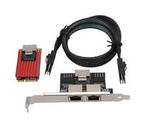 Scheda di Rete Gigabit PCIe a Doppia Porta, Adattatore Ethernet PCI Express da 1000 M, Supporta IEEE 802.3 IEEE802.3AD, Scheda NIC LAN 1G per Windows/Windows Server/Linux