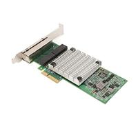 Scheda di Rete Gigabit PCIEx4, Adattatore Ethernet PCI Express 1000M con Interfaccia RJ45 a 4 Porte Chip I350 Compatibile con Windows, Linux, ECC.